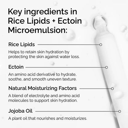 Rice Lipids + Ectoin Microemulsion